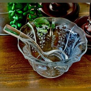 Fostoria Bowl & Spoon